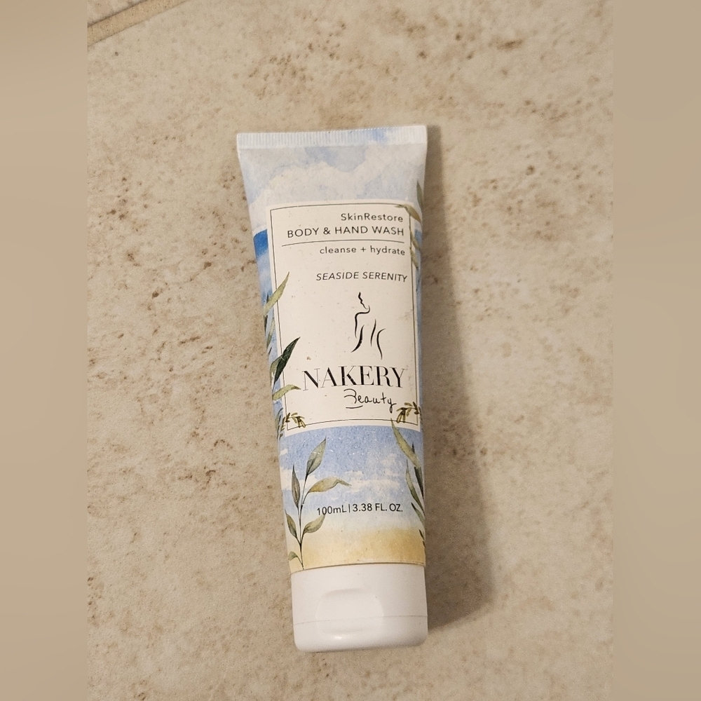Nakery Beauty‎ Body & Hand Wash Seaside Serenity Scent~NEW 3.38 Fl Oz